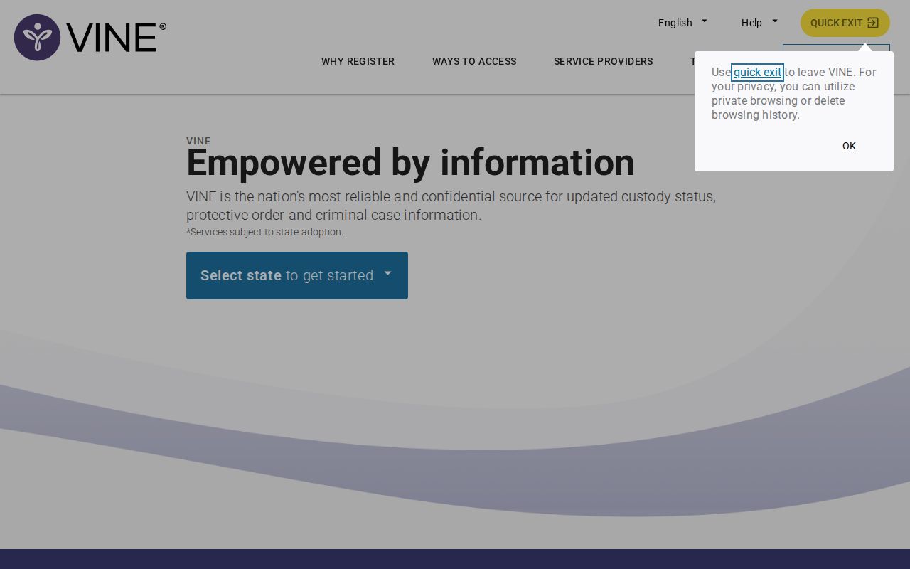 Minnesota VINELink inmate search for St. Louis County release notifications